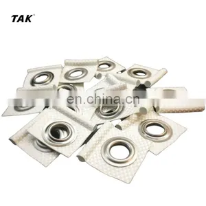 30mm x 30mm White 7.5mm Fully Bonded Caravan Awning Piping Rail Keder Eyelet thumbnail-5