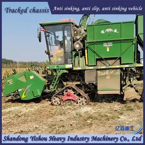 Customized Triangular Track Semi Chain Track Corn Harvester Not Afraid of Rainy Season thumbnail-2