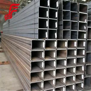 Q235 Square Metal Black Hot Rolled Rectangular Tube Erw Steel Square Tubes Hollow Section Carbon Ms Pipe thumbnail-2