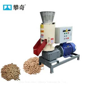 Biomass Wood Sawdust Pellet Mill/Rice Huck Pellet Making Machine Peanut Shell Grass Straw Hay Pellet Press Maker Machine for Biomass Pellet Production thumbnail-1