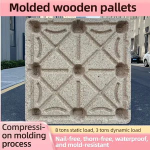 Lightweight Molded Wood Pallet — Saves on Shipping Costs, Four-Way Entry, Stackable thumbnail-4