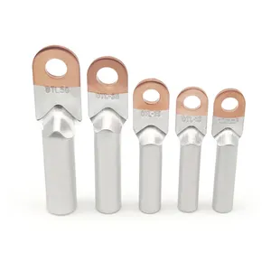 DTL Bimetallic Copper Aluminum Cable Lug, Anti-Corrosion Transition Crimp Wire Terminal for Aluminum Wire Connection thumbnail-1