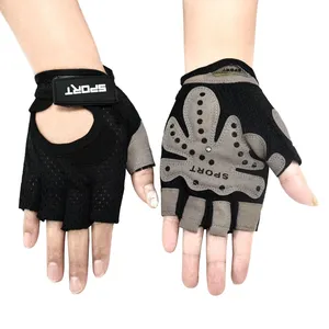 Wholesale Fingerless Gloves Gym Gloves Summer Short Workout Bicycle Gloves Outdoor Racing and Training Sport Cycling Gloves thumbnail-3
