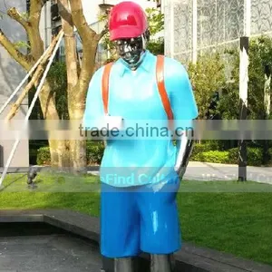 Woman Shaped Metal Stainless Steel Statue thumbnail-4