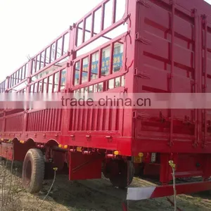 Used 11m Howo Container Flatbed Truck Trailer / Cheap Low Flatbed Trailer in Shanghai thumbnail-3