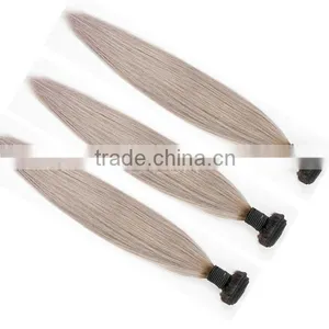 New Arrival Brazilian Straight 3pcs/lot Ombre Silver Grey Hair Weaving 1b/gray Two Tone Brazilian Virgin Human Hair Extensions Quality Choice thumbnail-1