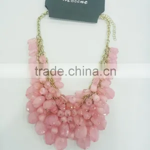 FASHION BEADED NECKLACE EARRING thumbnail-2