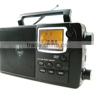 Fancy Amber Backlight Compact AM FM Digital Tuning PLL Radio thumbnail-2