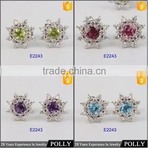 2015 Fashion Small 18k Gold Design Earring Models Jewelry Double Earring thumbnail-1