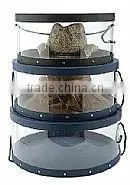 Transparent Plastic Round Hat Storage Box With Lids thumbnail-1