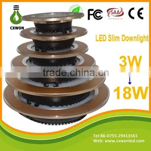 Special Design Golden Shell Led Downlight 12w Smd Samsung Chip Down Lamp 85-265v Ceiling Light Design With CE RohS thumbnail-6