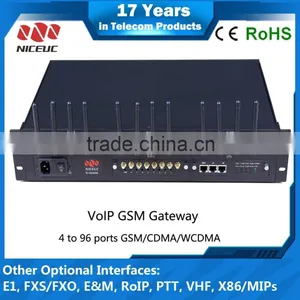 12 Months Warranty!! NICEUC 16 Port 16 Channel 64 Sims Gsm Gateway Gsm Modem Sim Bank Voip Internet Call thumbnail-2