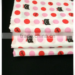 Printed Seersucker Polyester Cotton Rayon Blend Fabric for Women's Clothing thumbnail-5