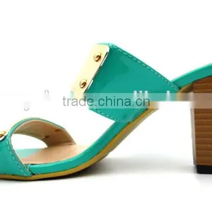 New Fashion Hot Sell Green With Gold Office Slipper thumbnail-4