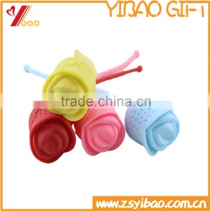 Wholesale FDA Food Grade Rose Shape Silicone Rubber Tea Infuser thumbnail-1