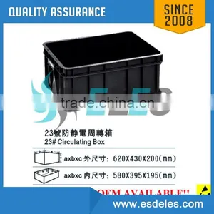 500*360*175mm Size pp Corrugated Handles Esd Turnover Box With CE Certificate thumbnail-1