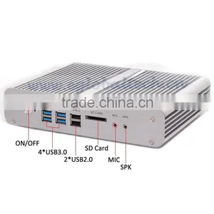 Industrial PC Server Thin Client Intel Core i3 5010U 16GB RAM 256GB SSD Laptop Hard Disk for USB Flash Drive 2 HDMI 2COM 2RJ45 thumbnail-2