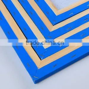 Factory Directly Painting Stretched Blue Canvas thumbnail-3