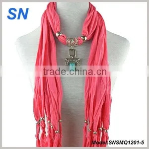 Latest Fashion New Design Pendant Jewelry Scarf thumbnail-1