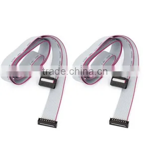 20cm Gray 16-pin Female to Female Breadboard Jumper Wires Ribbon Cable thumbnail-1