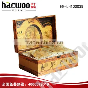 Beautiful Carving Antique Wooden Tea Box thumbnail-1