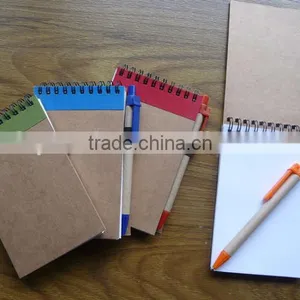 Promotion Cheap and Popular 140x90mm Recycle Notebook With Pen thumbnail-2