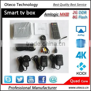 MXIII XBMC TV Box 2G/8G Amlogic S802 Quad Core 4 Cortx A9 Android 4.4 Dual Wifi 2.4G 5G Bluetooth 4K HD Android tv Box MXIII thumbnail-1