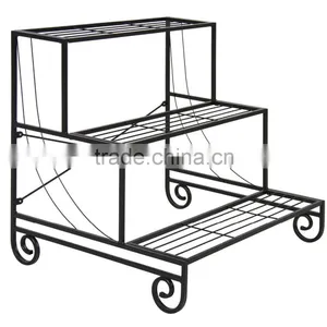 Iron Wedding Flower Pot Stand Centerpieces 3 Tier Designs Rack thumbnail-2