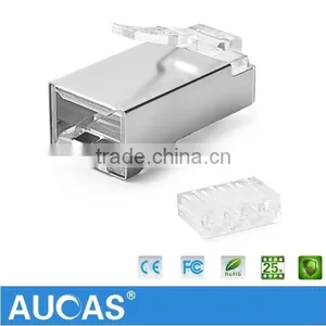 Best Price Network Cable FTP Cat6 Plug RJ45 Connector Male PCB Connector Shielded Hot Sell thumbnail-6