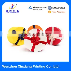 Simple Design Small Round Gift Box Business Paper Boxes Whoesale thumbnail-1
