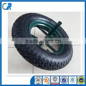 China Pneumatic Tyres 4.00-8 Air Rubber Wheel With Bearings for Wheelbarrow thumbnail-3