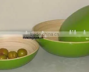 Lacquered Bamboo Bowl thumbnail-1