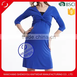 High Quality Wholesale Blank Maternity Evening Dresses thumbnail-1