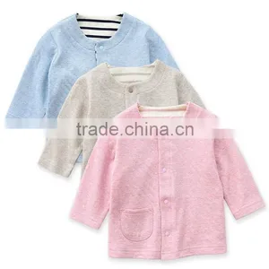 Cotton Cardigan Kids Outwear Soft Breathable Baby Girl Coats For Spring thumbnail-1
