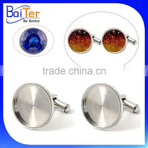 Stainless Steel Men's Cufflink Base/Cufflink Parts/Cufflink Back For Men Quality Choice thumbnail-1