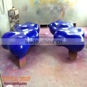 2.6M Outdoor Chair Fiberglass Furniture RUYA Manufacturer Leisure Design Resin Lounge thumbnail-5
