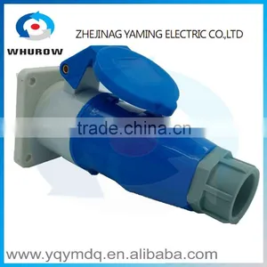 Industrial Sockets and Plugs IP44 Splash Proof Cable Protected Series High Quality Waterproof 3pin 4pin 5pin 16A Red Blue Color thumbnail-3