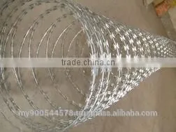 Galvanized Blade Wire/Galvanized Concertina Wire/Galvanized Razor Barbed Wire thumbnail-1