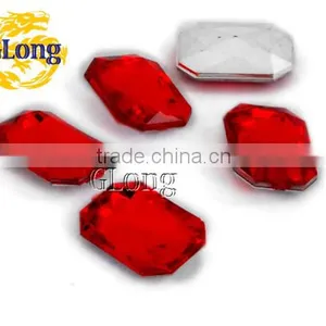 13*18mm Acrylic Point Back Octagon Mix Color Bling Rhinestone&Crystal For Stylish Bags Garment Shoes #GY011-18P(Mix-s) thumbnail-2