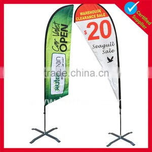 Popular Screen Printing Outdoor Flying Beach Flag thumbnail-2