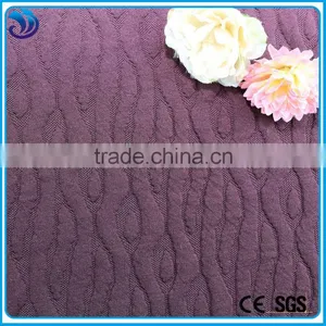Polyester Spandex Knit Jacquard Fabric Beatutiful Design for Jacket thumbnail-1