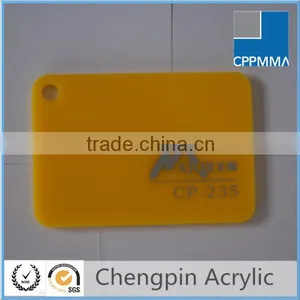 High Gloss Yellow Color Cell Cast Acrylic Sheet thumbnail-1