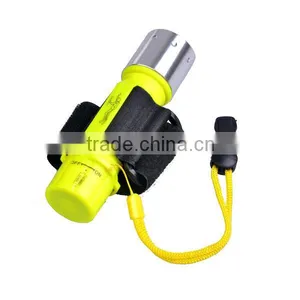 Stainless Steel Head 3 Modes Underwater Torch Light Diving Flashlight thumbnail-2