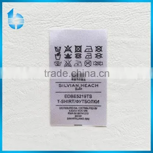 Printed Satin Ribbon Washing Care Symbol Mark Label for European Dress thumbnail-1