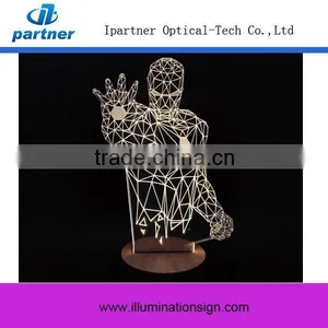 3D Table Led Night Light USB Charger, 3D Lamp Light thumbnail-1