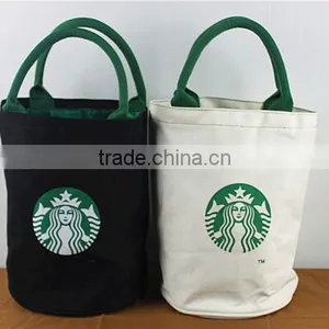 Eco Shoulder Canvas Bag With Tote for Food Packaging Bag thumbnail-3