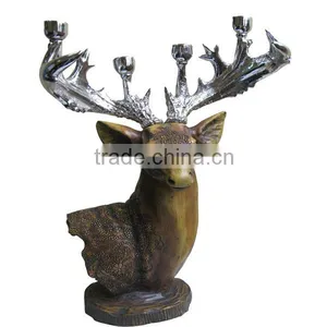 Deer Head Statues Resin Handmade Animal Statue thumbnail-1