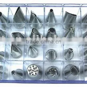 24-Head Stainless Steel Pastry Tip/ Nozzle, Hotsale In Europe thumbnail-1