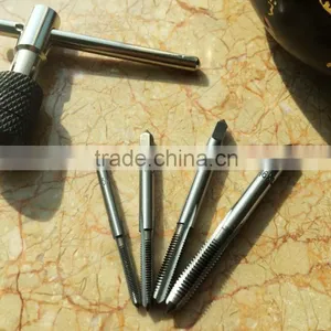 5- Piece Metric Small Tap Set Hand Tools With T Tap Wrench thumbnail-4