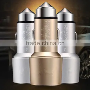 2016 Universal New Design High Speed Mobile Phone Charger USB Car Charger With LED Light thumbnail-2
